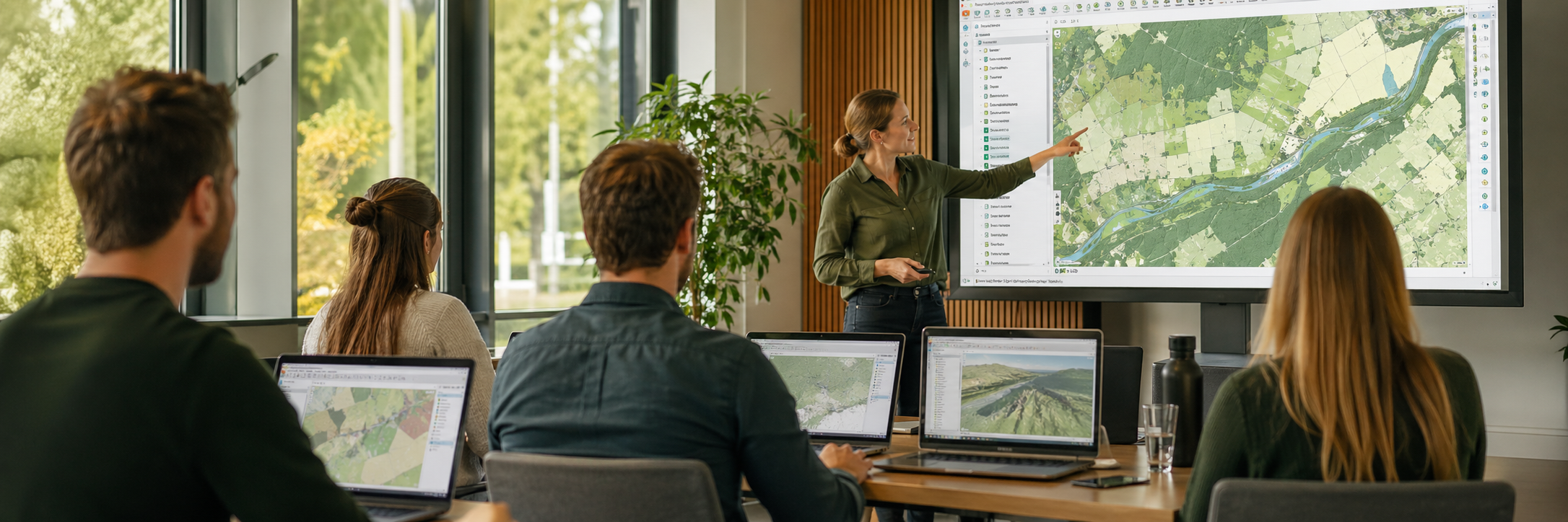QGIS-Schulung im Seminarraum
